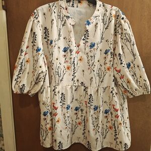 Floral Print Women's Top